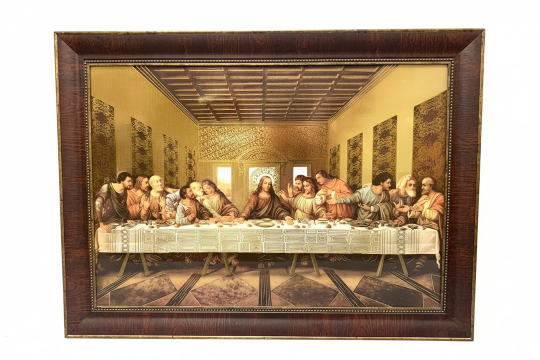 34" x 46" Da Vinci Last Supper Wood Frame