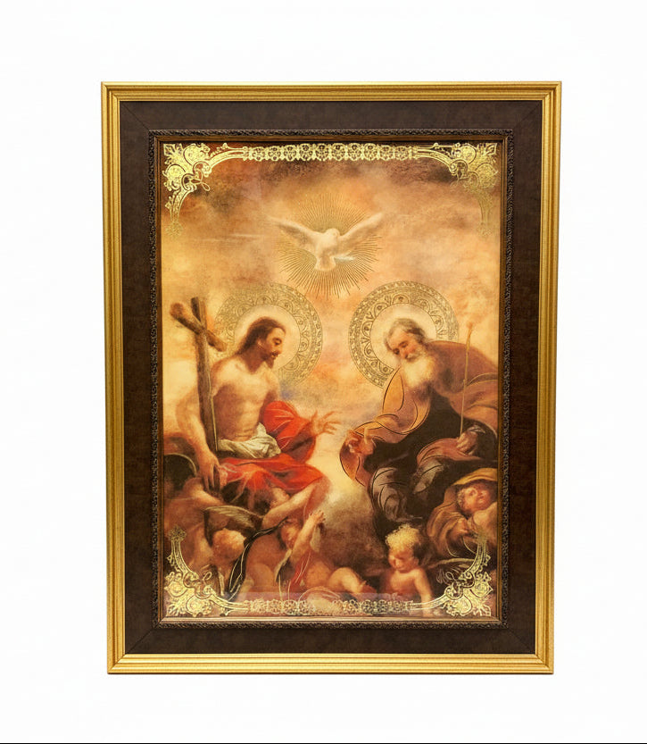 26" x 33" Holy Trinity Wood Frame