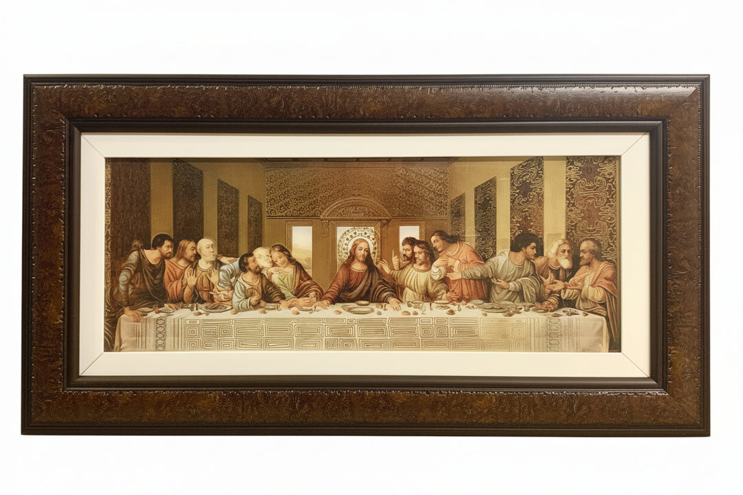14" x 25.75" Da Vinci Last Supper Wood Frame