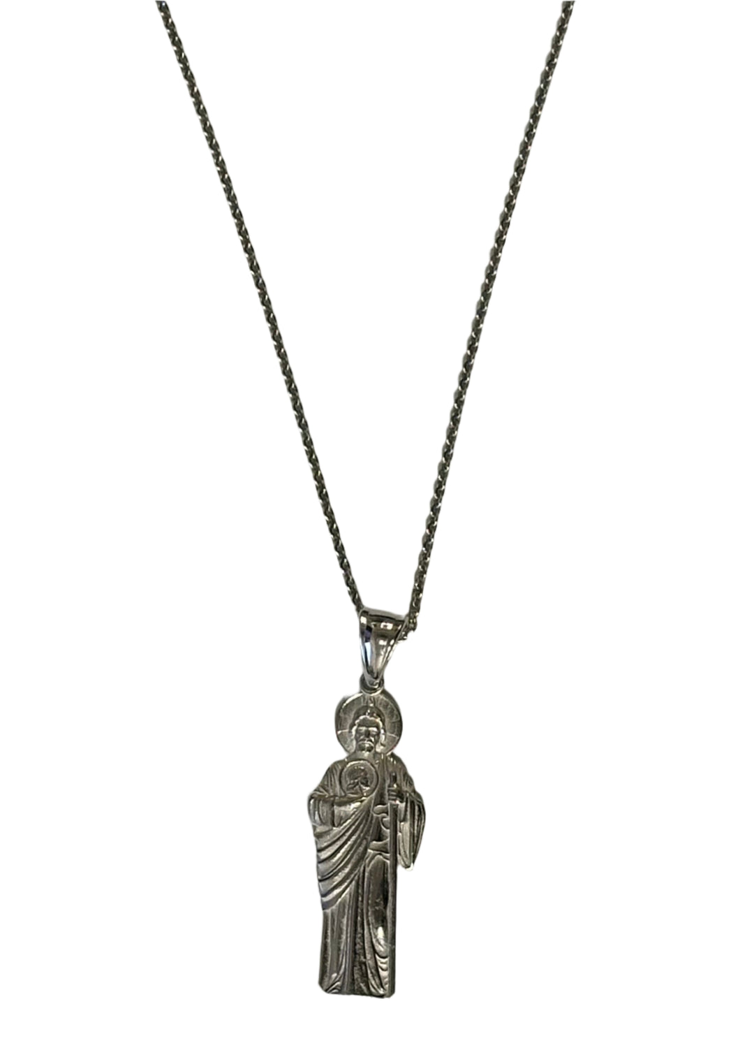 Sterling Silver St. Jude Full Body Pendant