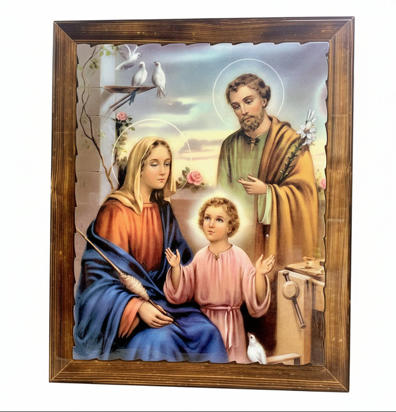 19" x 23" Holy Family Wood Plaque