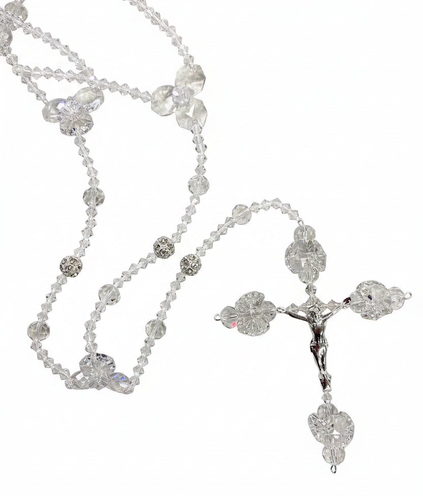 38" Crystal Wedding Lasso with Crystal Heart Box
