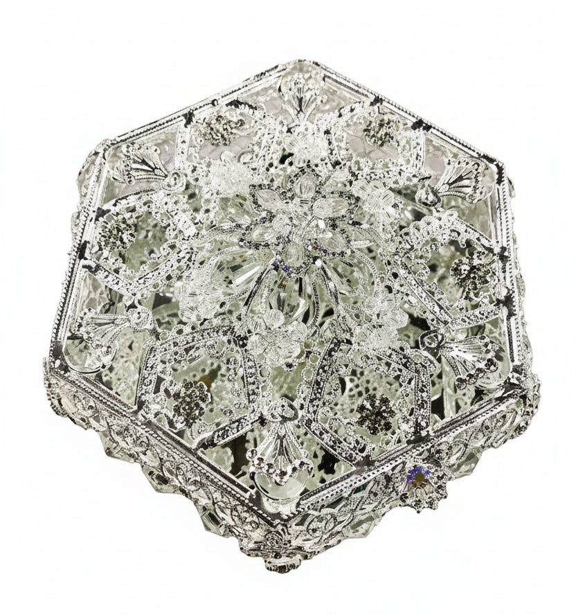 42" Crystal Wedding Lasso with Crystal Hexagonal Box
