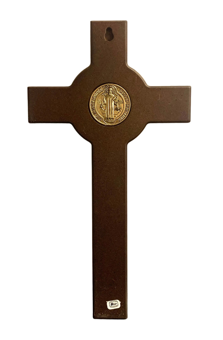 13" Wooden St. Benedict Wall Crucifix