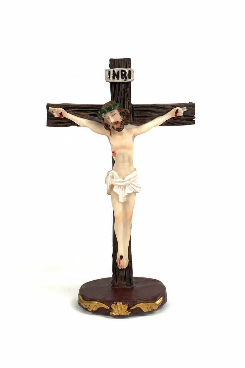 3" Resin Standing Dashboard Crucifix