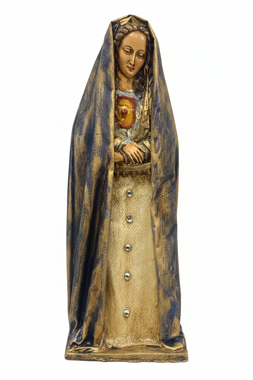17" Immaculate Heart of Mary Canvas Statue