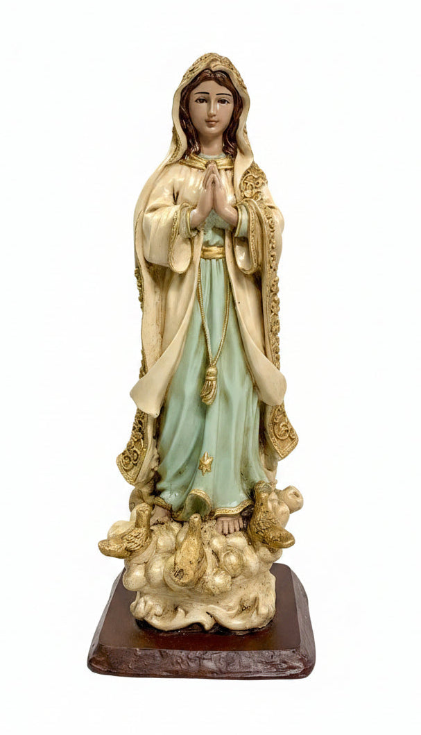 22" Our Lady of Fatima Resin Statue