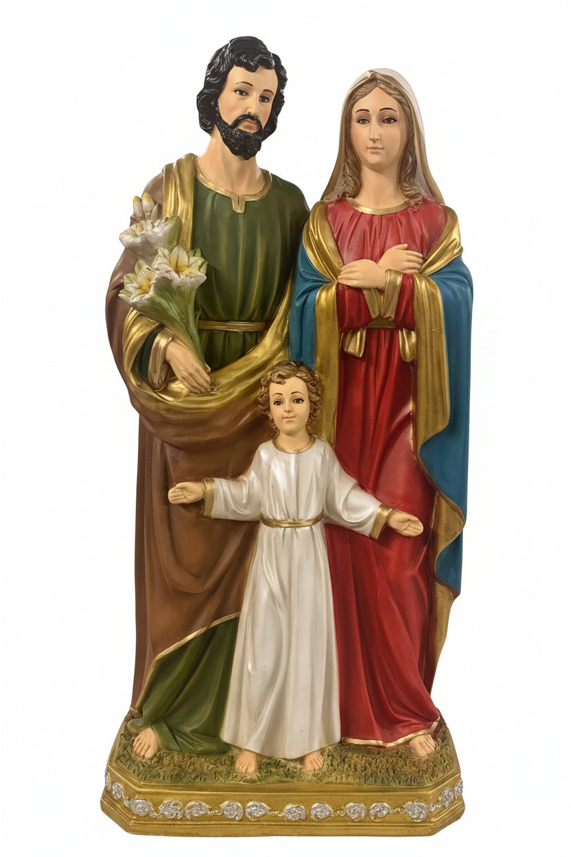 33" Holy Family Resin Statue
