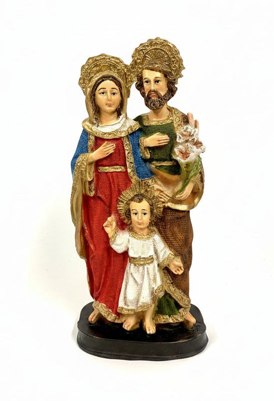 8" Holy Family Resin Statue