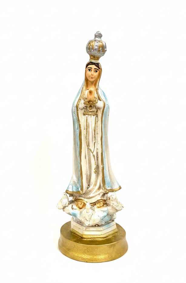 8" Our Lady of Fatima Resin Statue