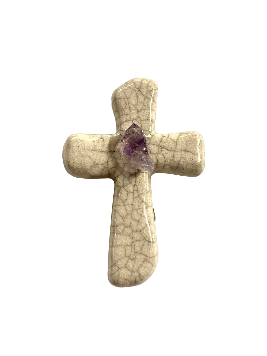 2.5" Handmade Mini Raku Cross