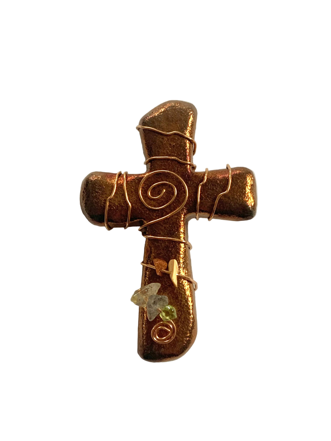 2.5" Handmade Mini Raku Cross