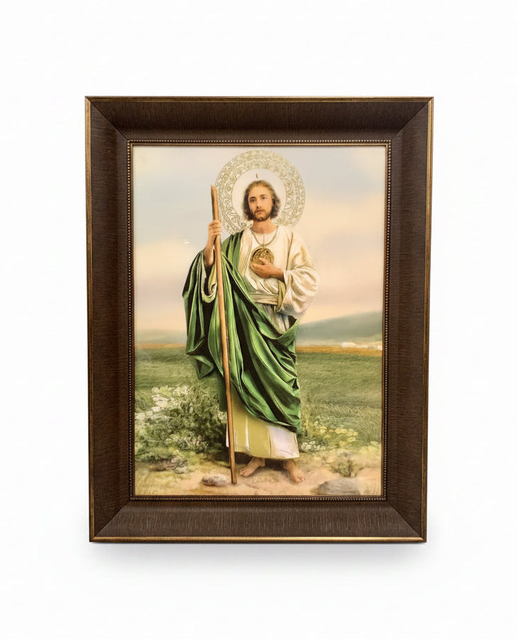 20" x 28" St. Jude Wooden Frame