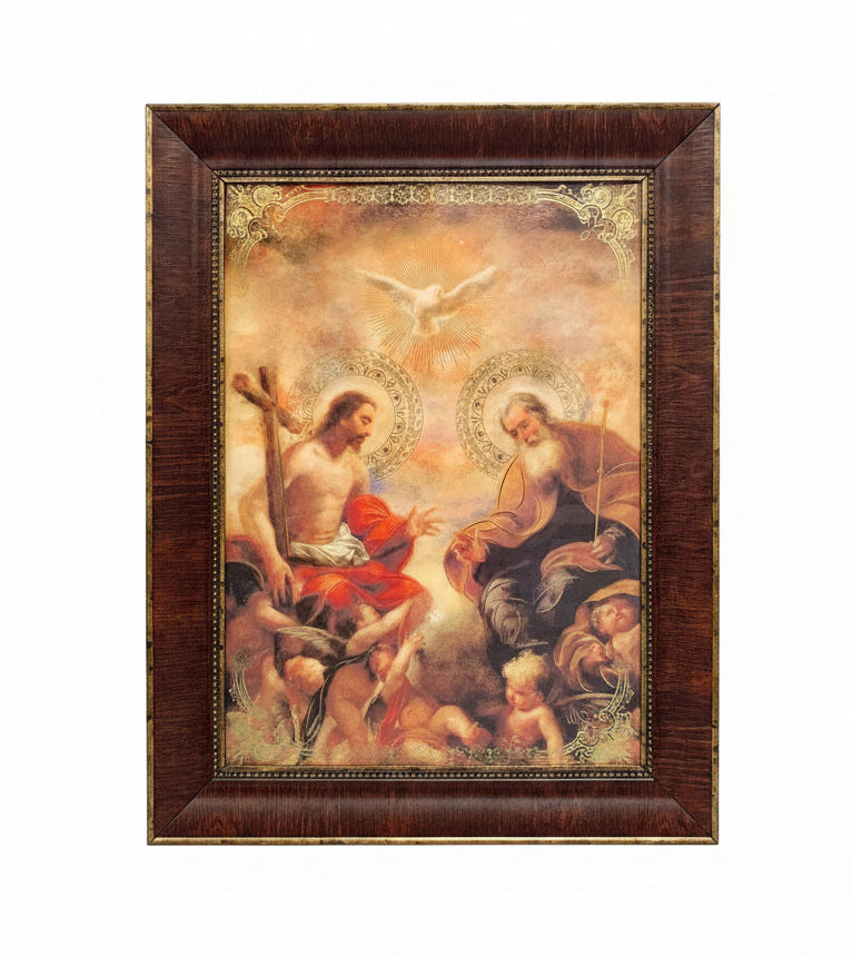 20" x 28" Holy Trinity Wooden Frame