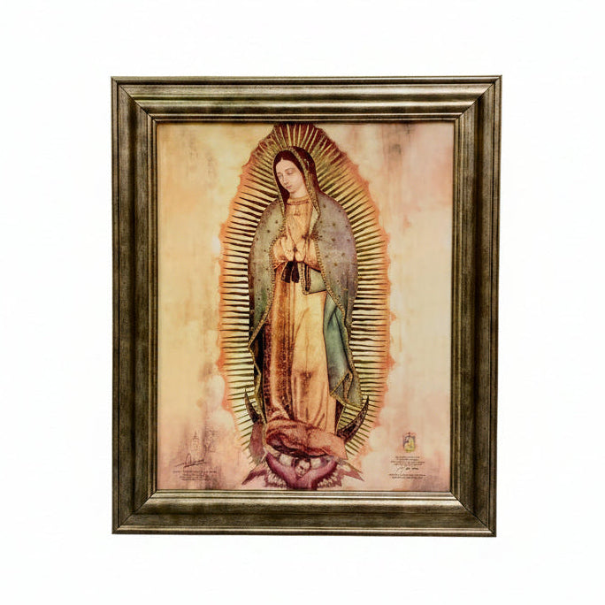 16" x 20" Our Lady of Guadalupe Tilma Wood Frame