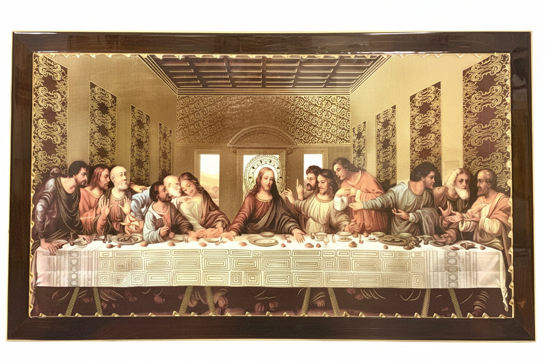 20" x 40" Da Vinci Last Supper Wood Resin Plaque