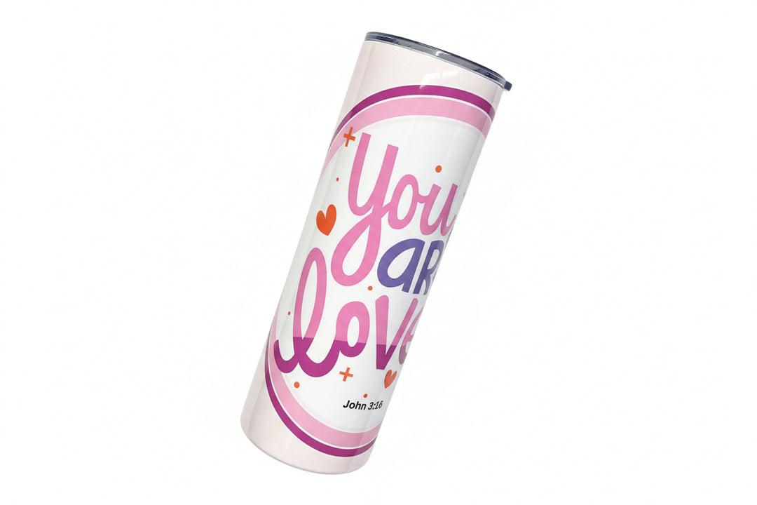 20 oz Stainless Steel You Are Loved Tumbler