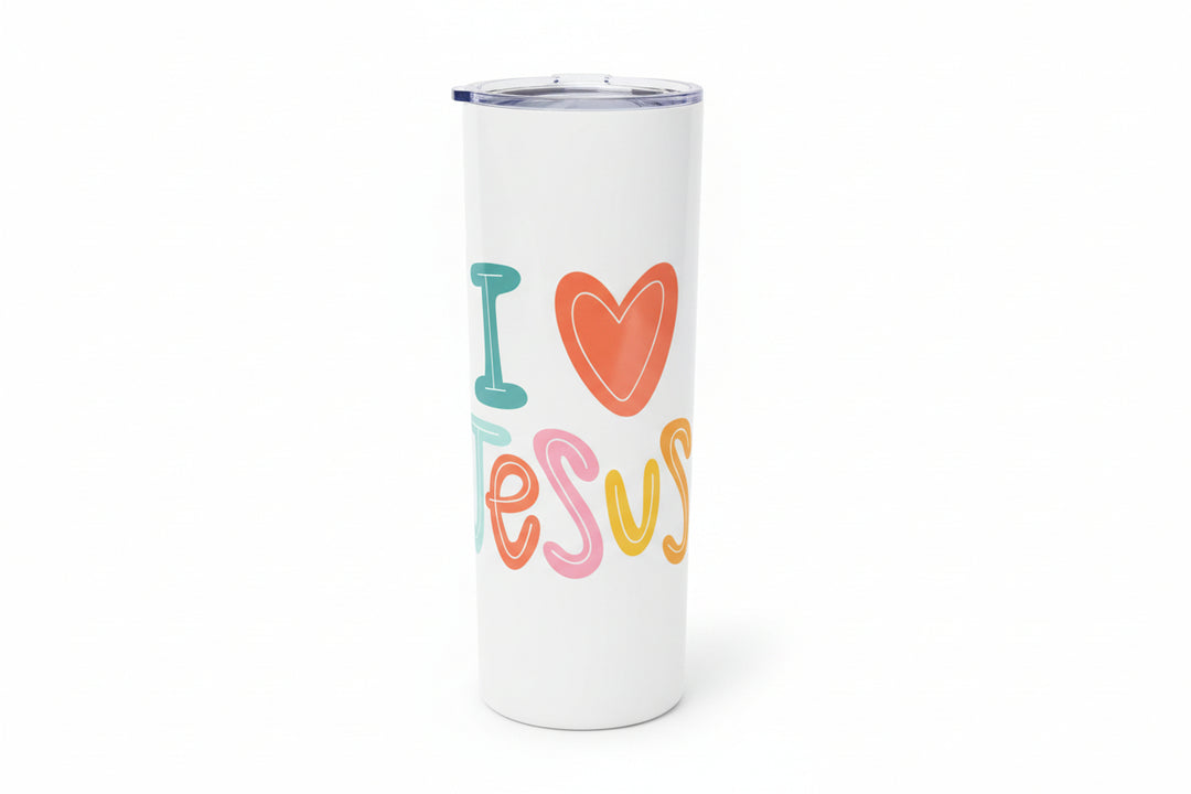 20 oz Stainless Steel I Heart Jesus Tumbler