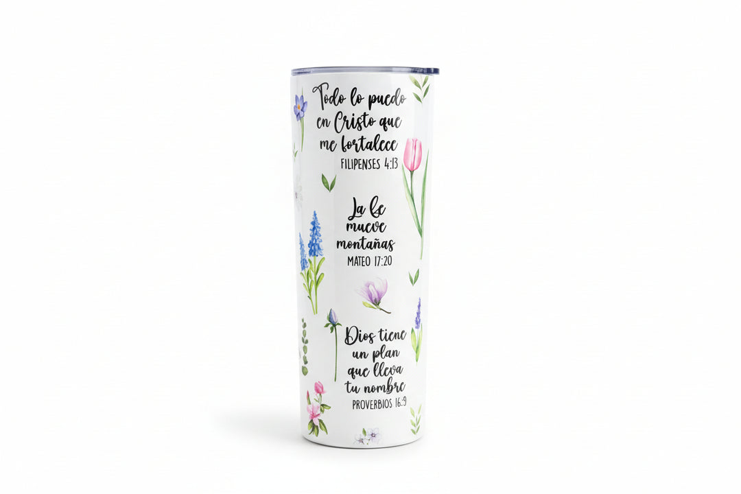 20 oz Stainless Steel Versiculos Biblicos Tumbler