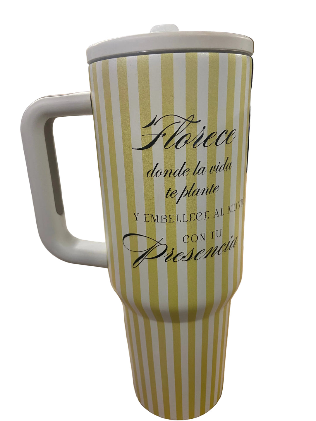 40 oz Stainless Steel Lemon Tumbler