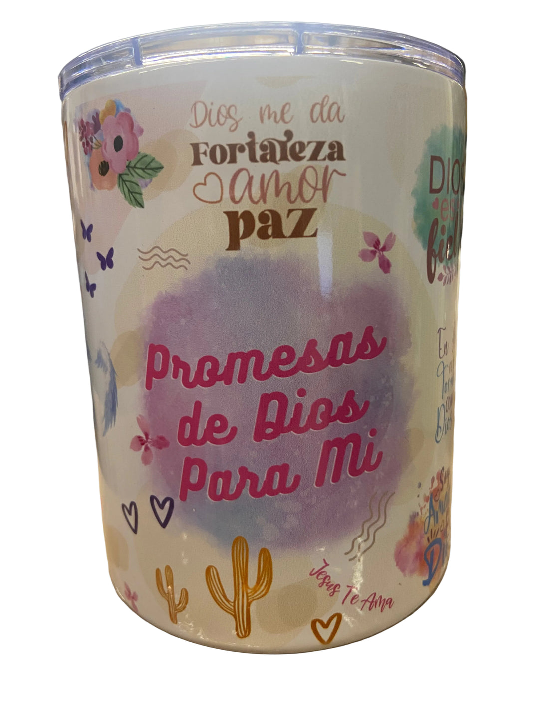 12 oz. Stainless Steel Travel Mug Scriptures Yellow