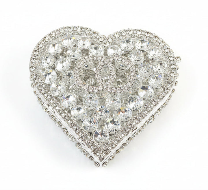 45" Crystal Wedding Lasso with Crystal Ring Heart Box