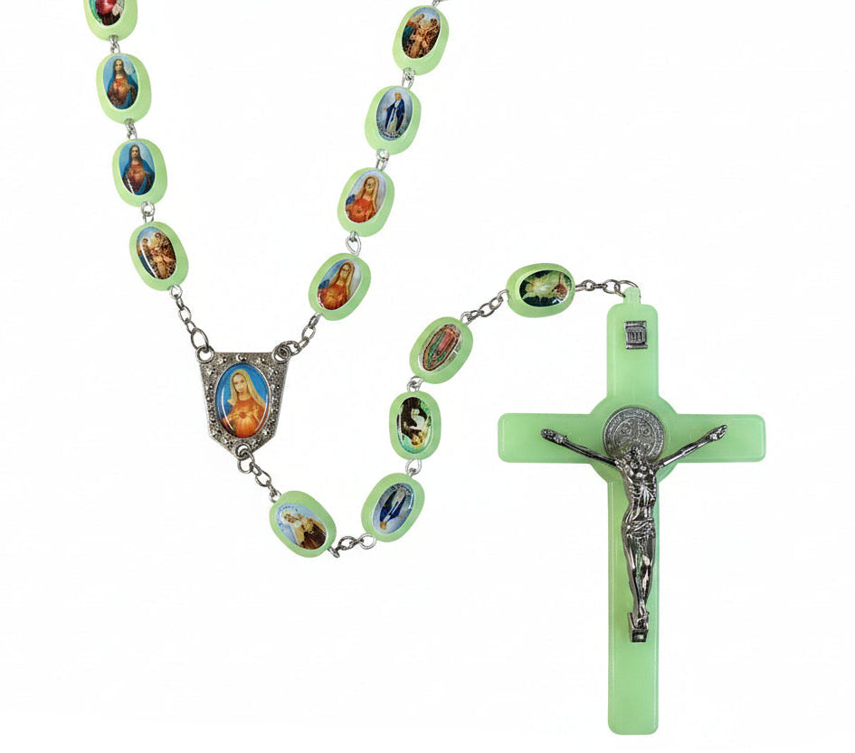50" Luminous Immaculate Heart of Mary Wall Rosary
