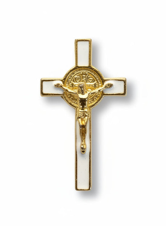 1.5" St. Benedict Crucifix Lapel Pin