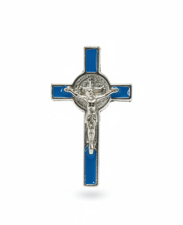 1.5" St. Benedict Crucifix Lapel Pin