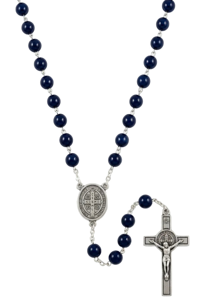 8mm Wood St. Benedict Rosary