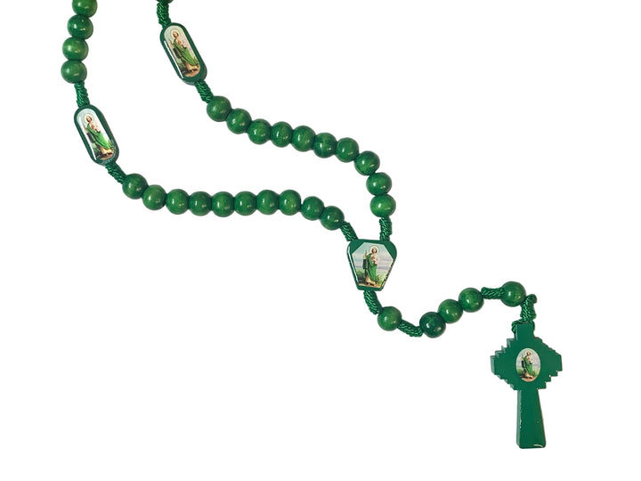 10mm St. Jude Wooden Rosary