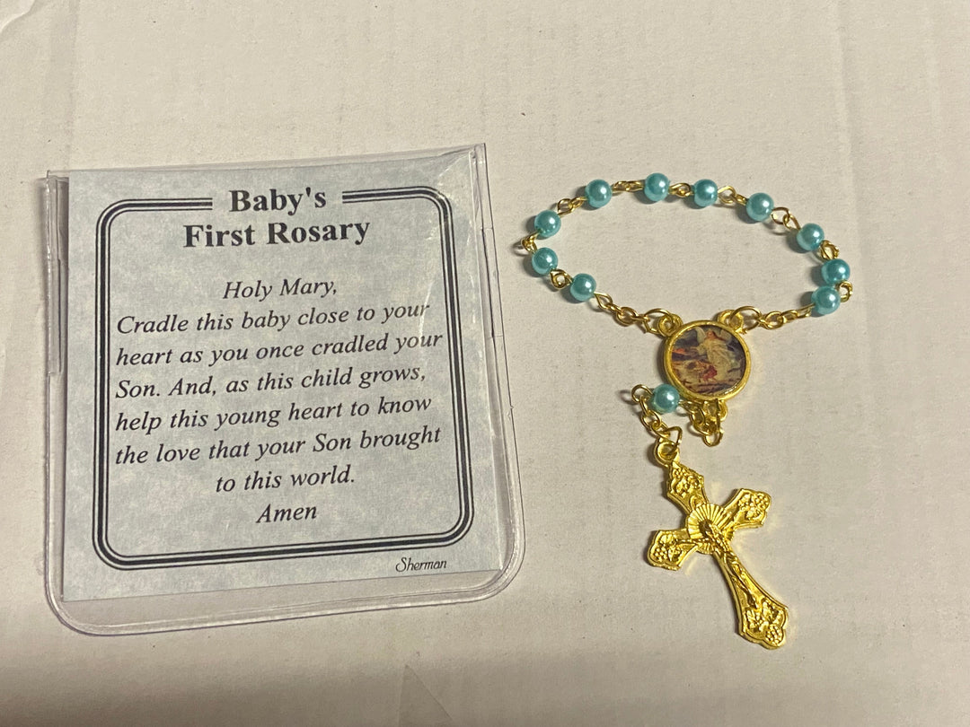 4mm One Decade Baby Rosary