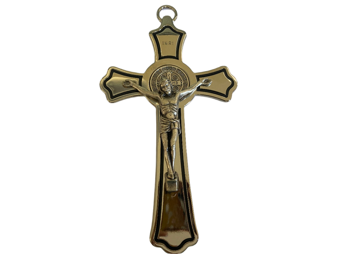 8" St. Benedict Nickel Crucifix
