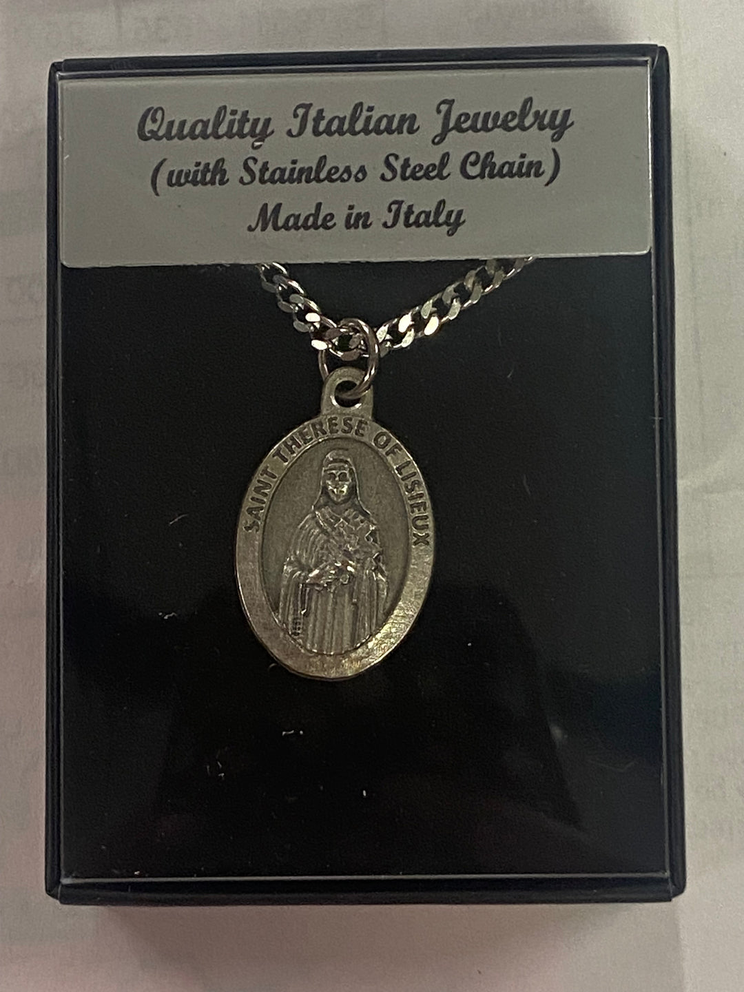 24" Oval St. Therese of Lisieux Necklace