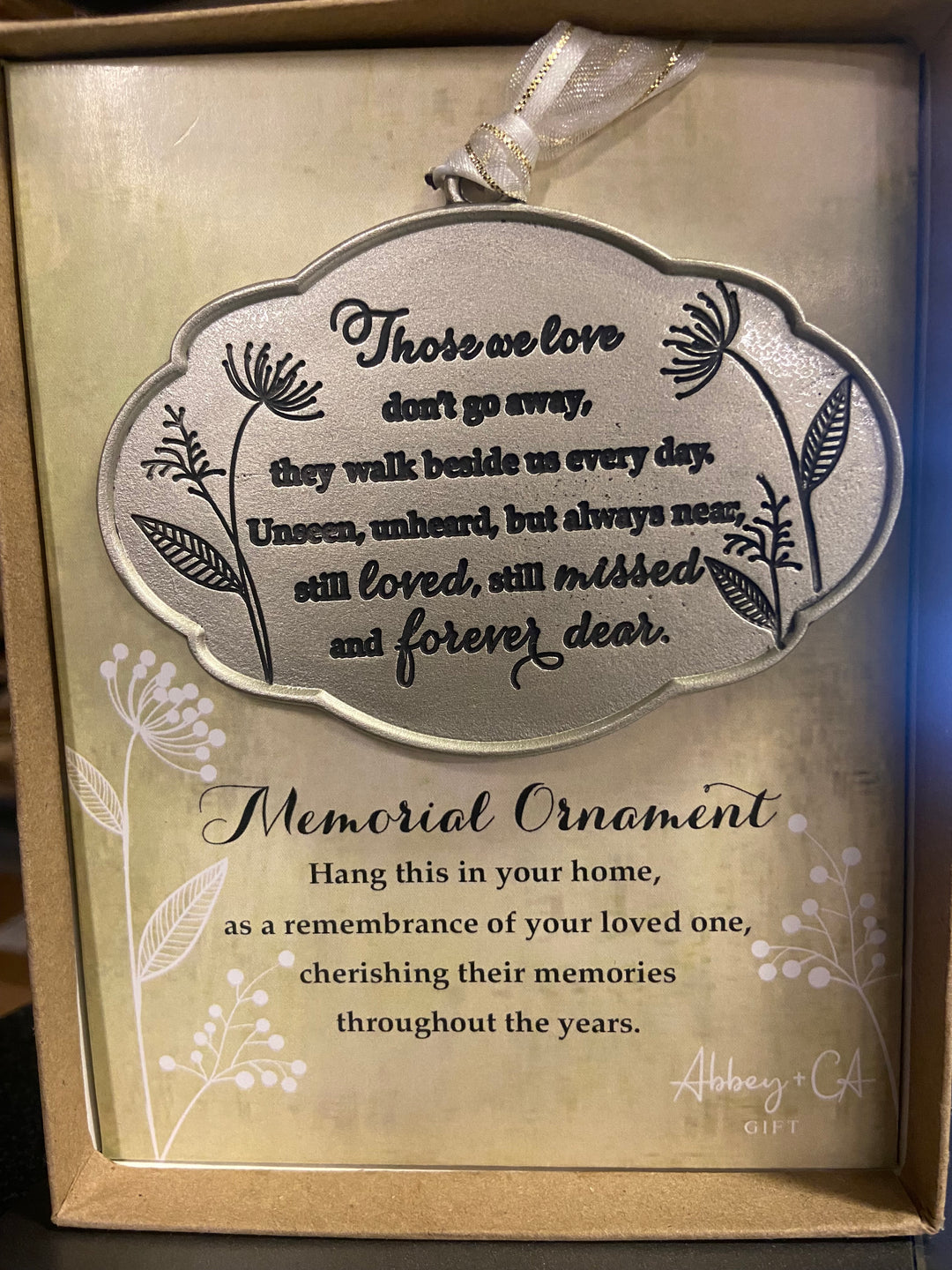 4" Those We Love Memorial Ornament