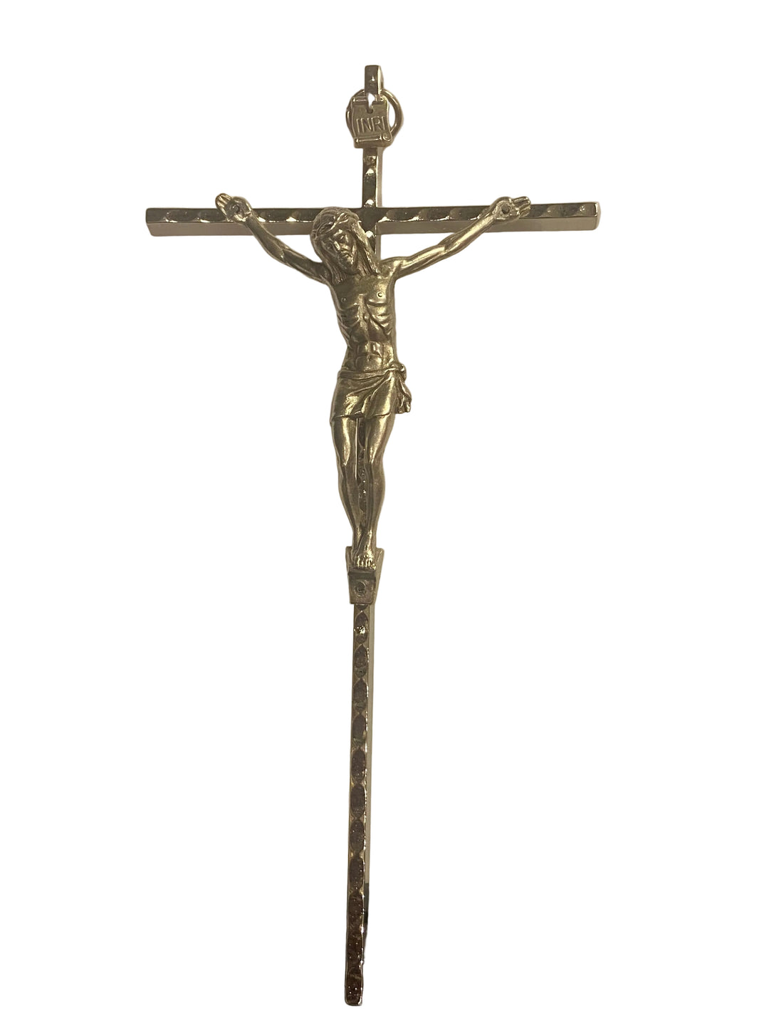 7" Hammer Silver Crucifix