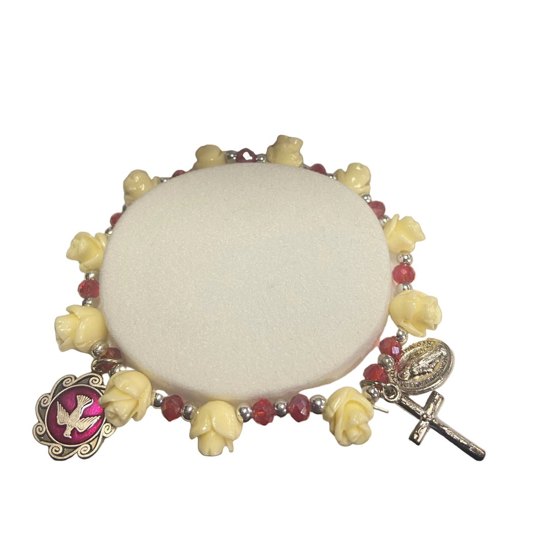 Flower Beaded Bracelet