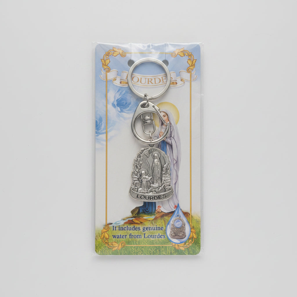 Our Lady of Lourdes Double Keychain