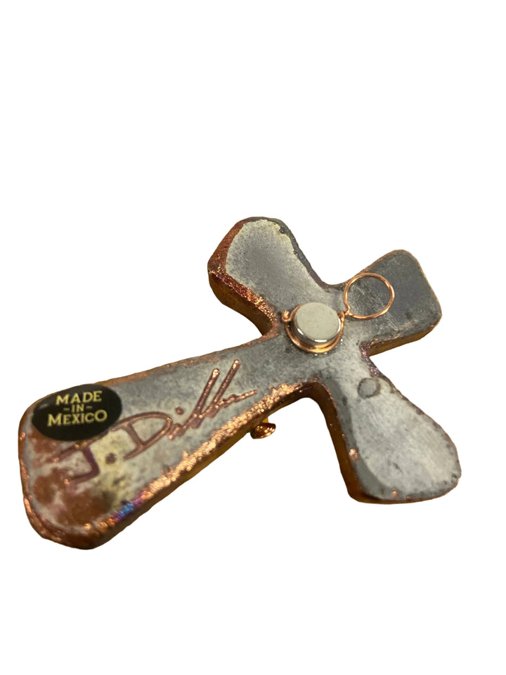 2.5" Handmade Mini Raku Cross