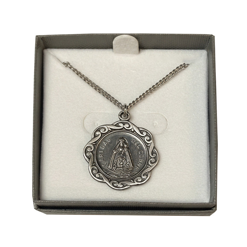 20" Stainless Steel Caridad Del Cobre Necklace