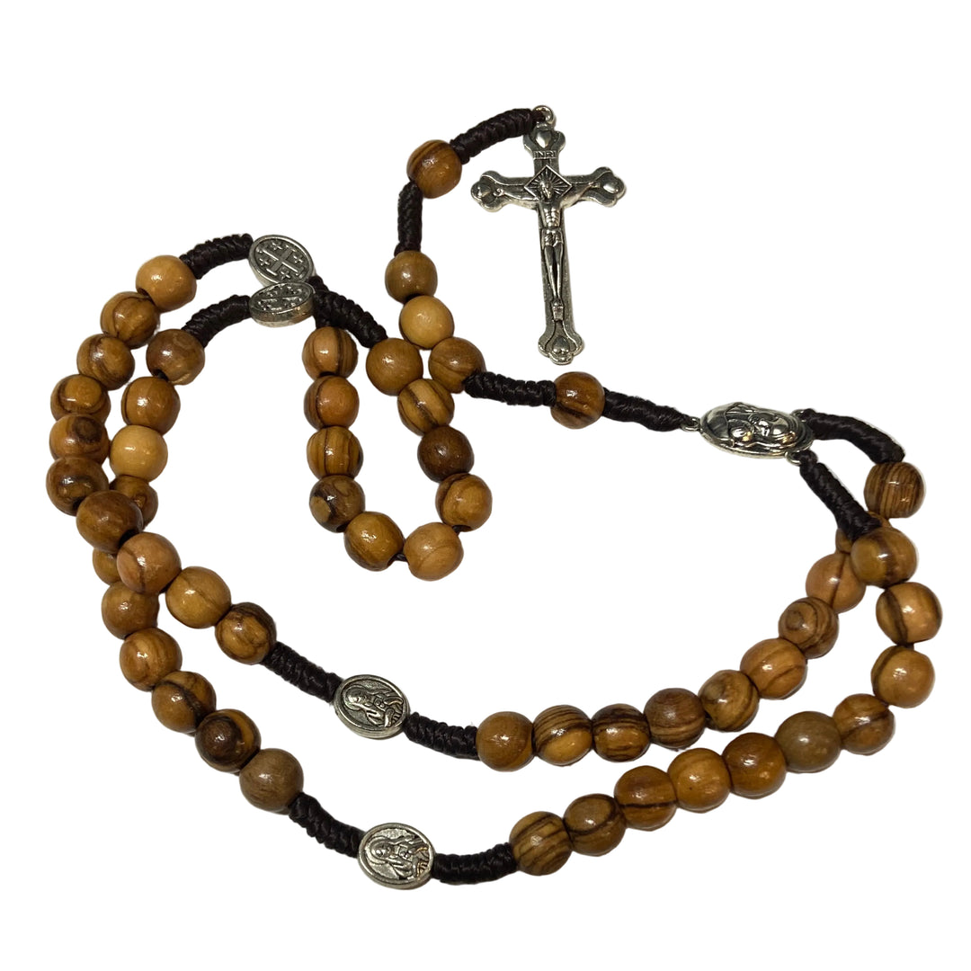 15" Olivewood Corded Rosary