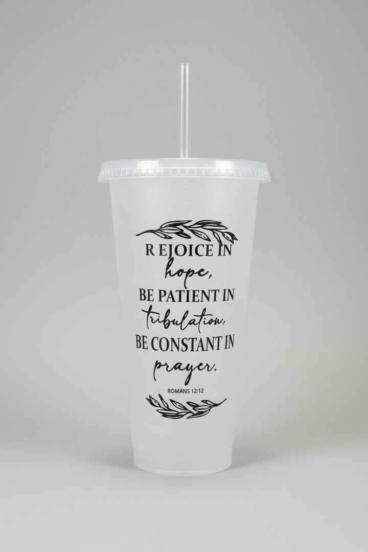 24oz  Sparkle Bible Quote Tumbler