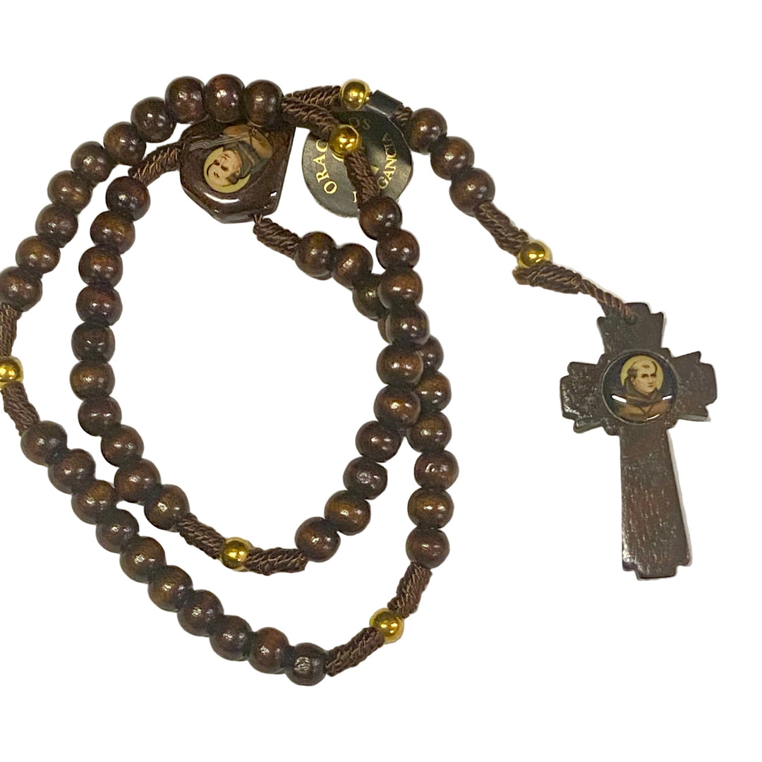 8mm Junipero Serra Wood Rosary