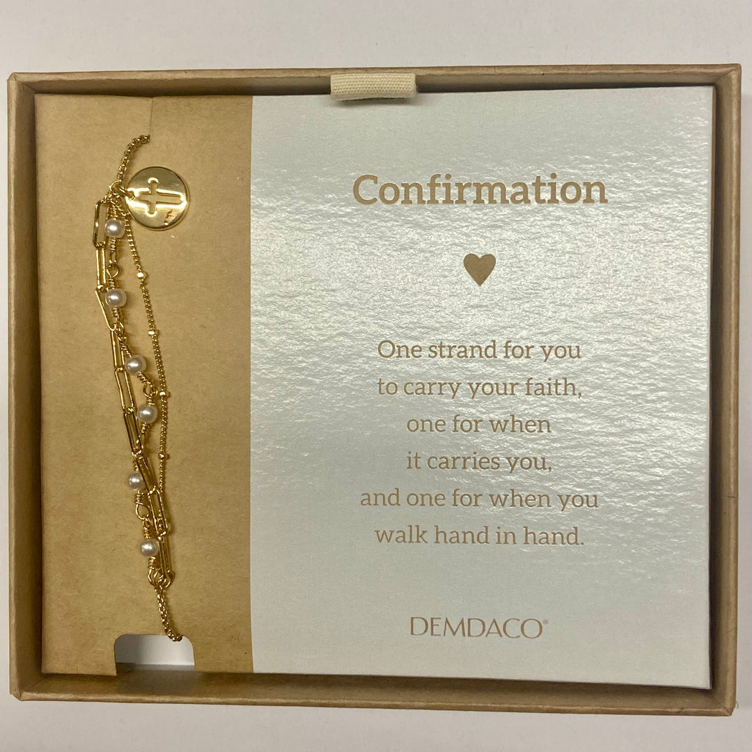3 Strand Gold Confirmation Bracelet Boxed