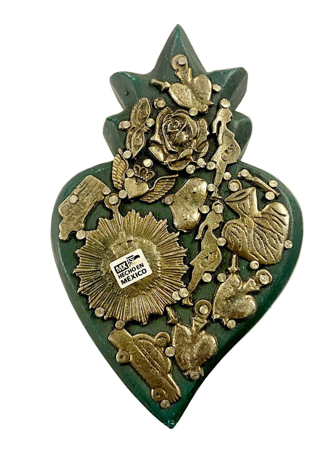 6" Small Wooden Milagro Heart