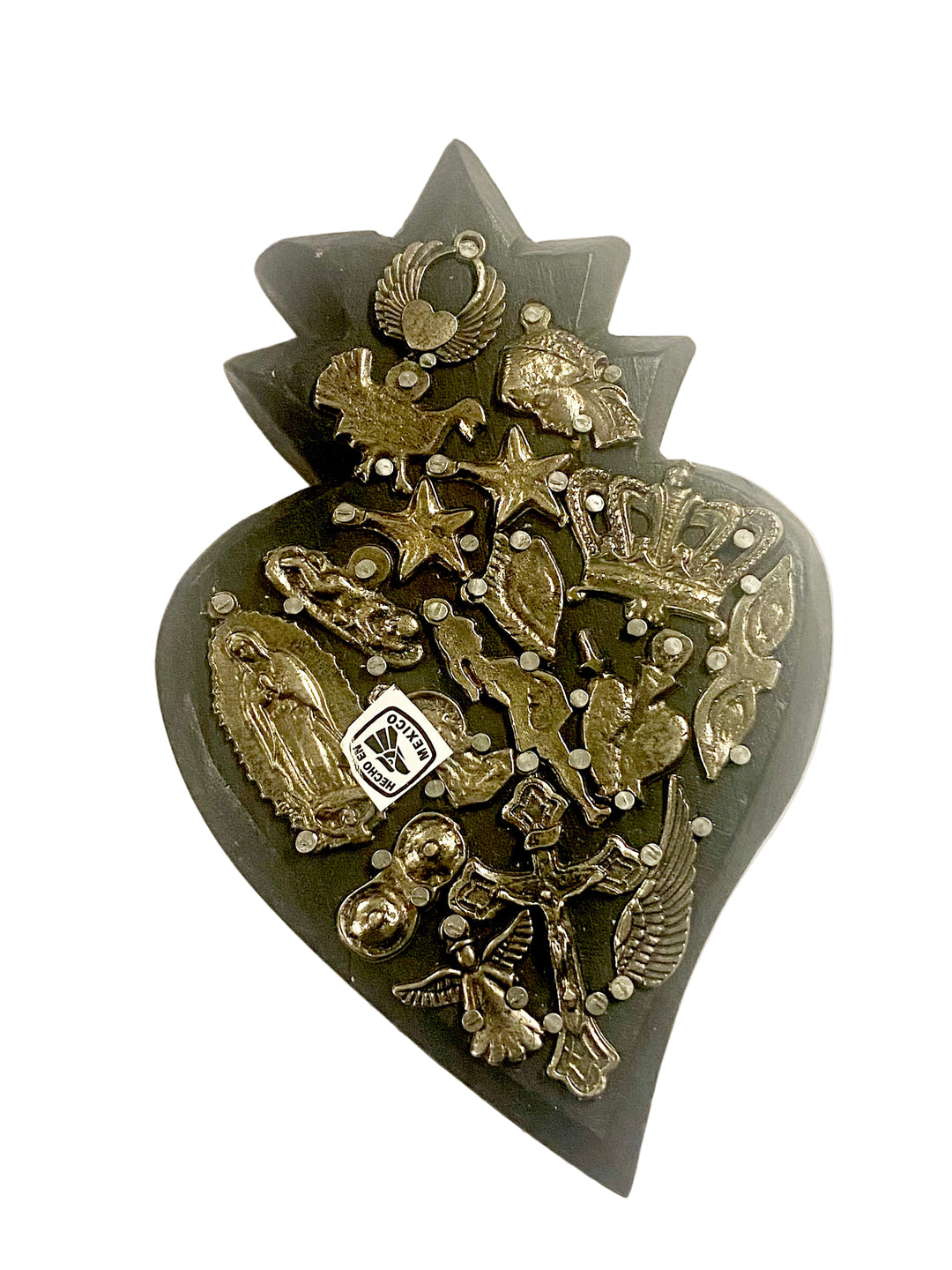 6" Small Wooden Milagro Heart