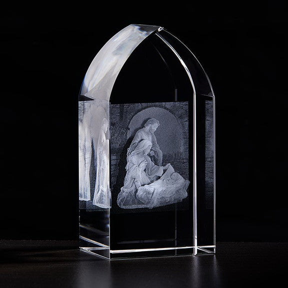 Holy Family Etched Glass