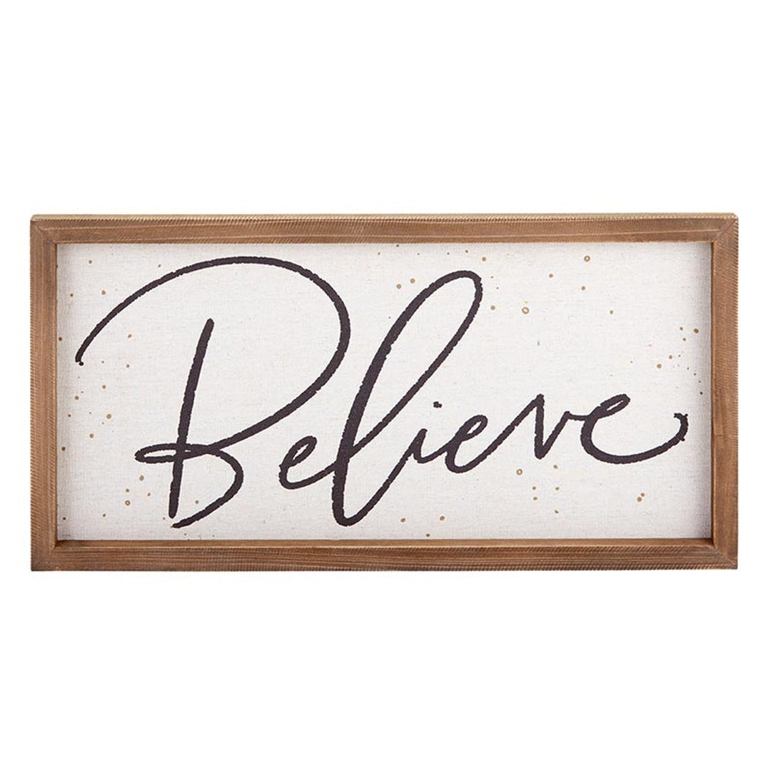 Framed Wall Sign - Believe