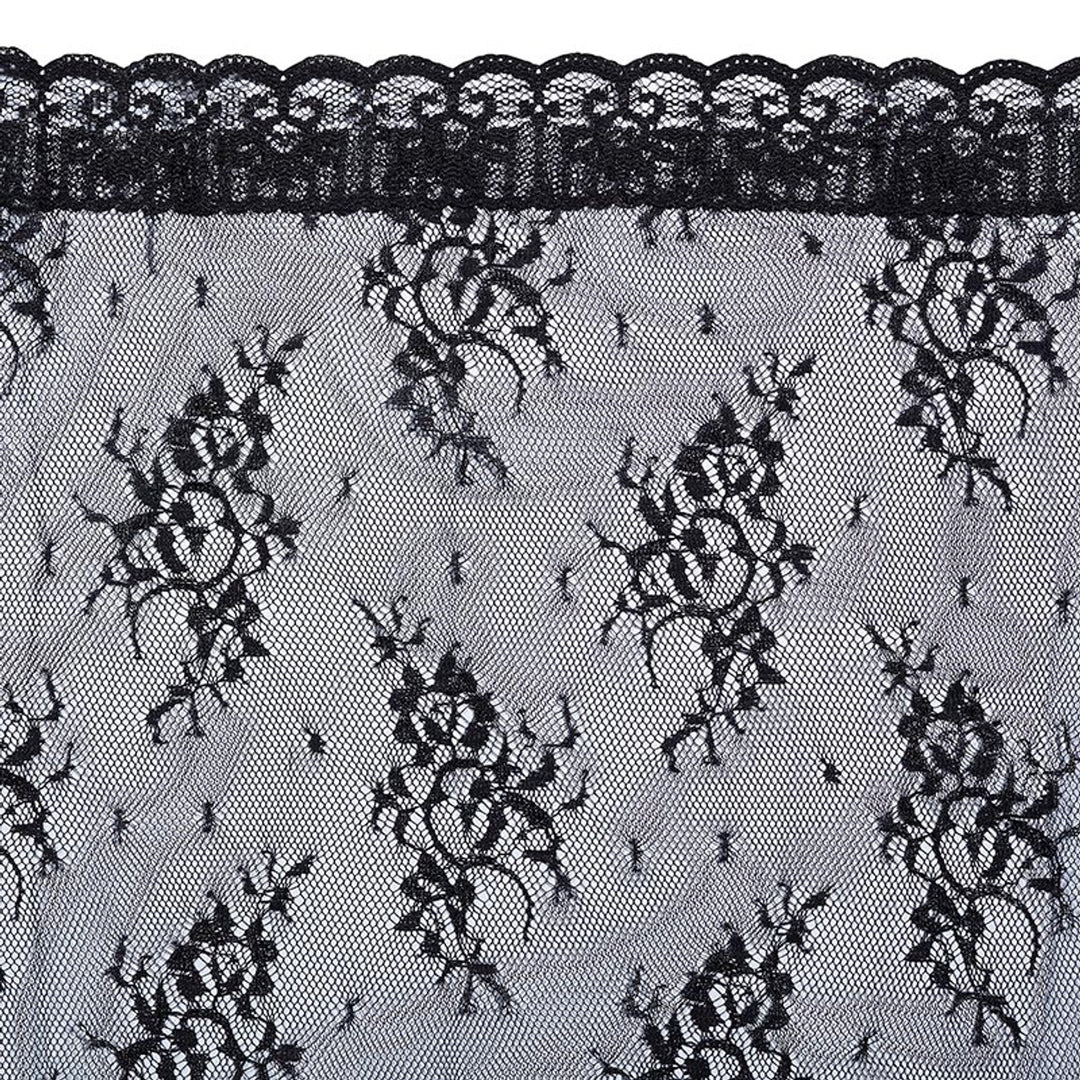 Black Lace Infinity Chapel Veil