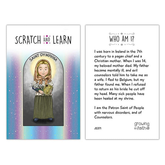 Scratch & Learn Card - Saints For Girls